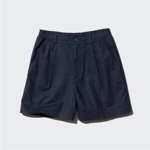 Uniqlo Black Linen/Cotton Shorts